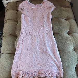 fabric lace soft pink mini